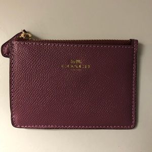 Coach card/change holder